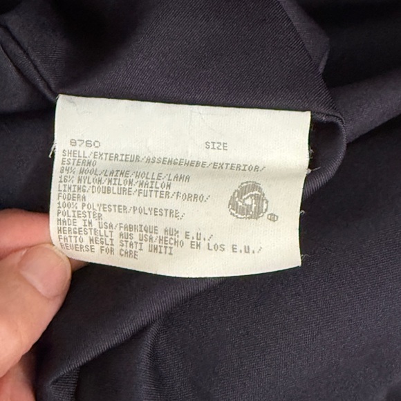 Vintage Woolrich Blue and Green Patterned Women's Jacket - Picture 9 of 10